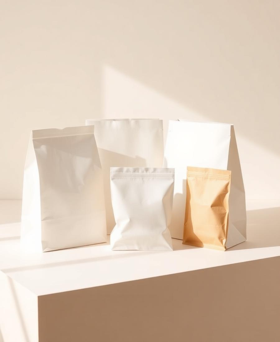 Composição visual temporária — Sacos e envelopes